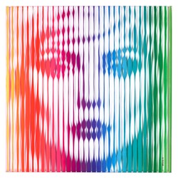 Debbie Harry Rainbow by VeeBee - Original sized 20x20 inches. Available from Whitewall Galleries
